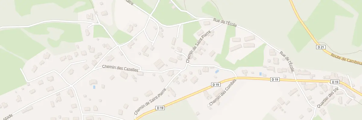 Plan du 5343F Labouyssounette à Béduer