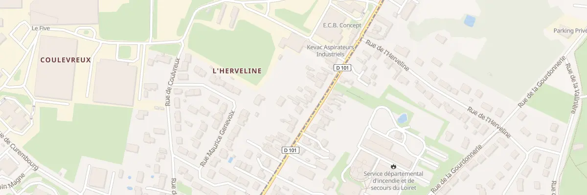 Plan du 85 Av Louis Gallouedec à Fleury-les-Aubrais
