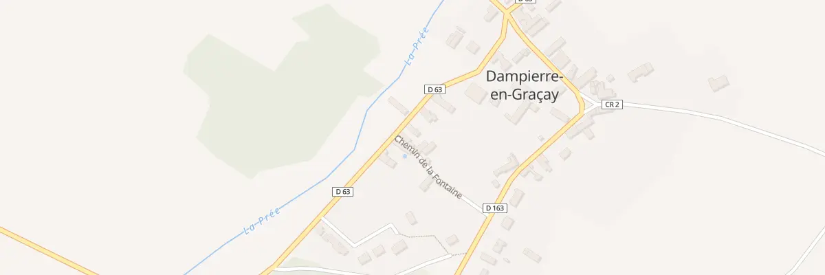 Plan du 1 Che de la Fontaine à Dampierre-en-Graçay