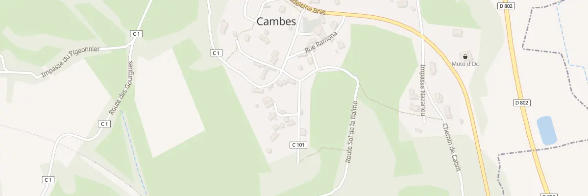 Plan du 5022 Village de Cambes à Cambes