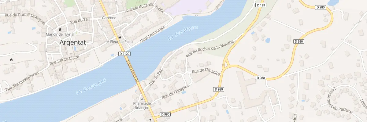 Plan du 3 Rue du Rocher de la Mouthe à Argentat-sur-Dordogne