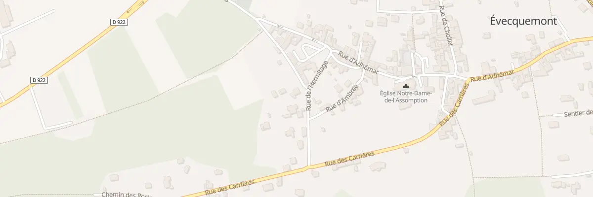 Plan du 7 Rue de l’Ermitage à Évecquemont