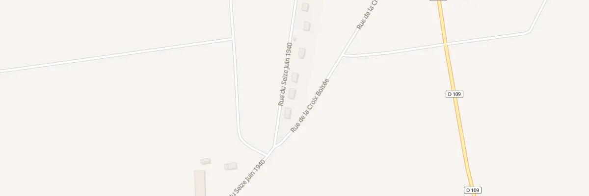 Plan du 25 Rue du Seize Juin 1940 à Neuville Saint Denis