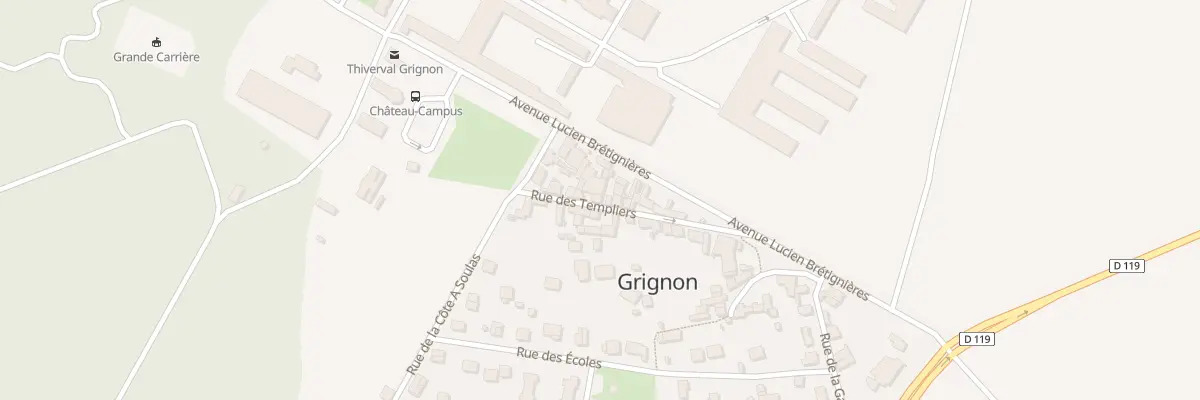 Plan du 11 Rue des Templiers à Thiverval-Grignon