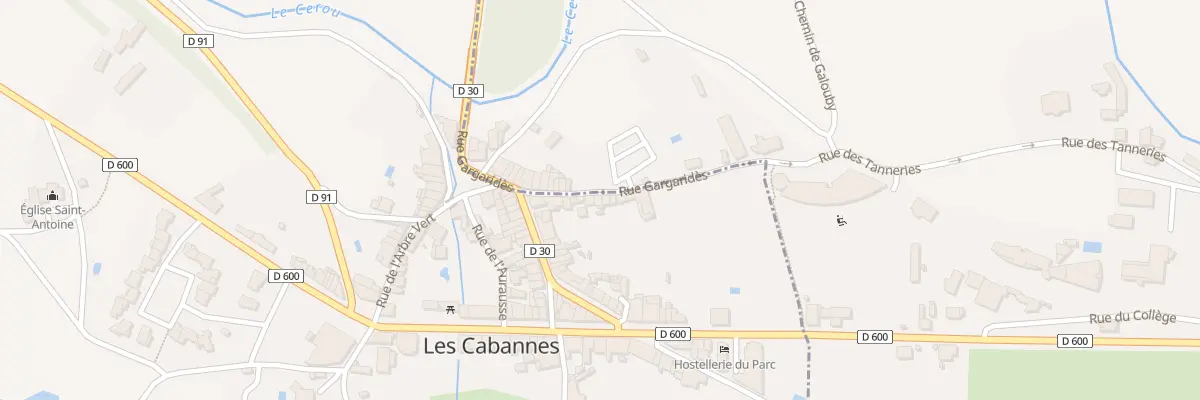Plan du 7 Rue des Tanneries aux Cabannes