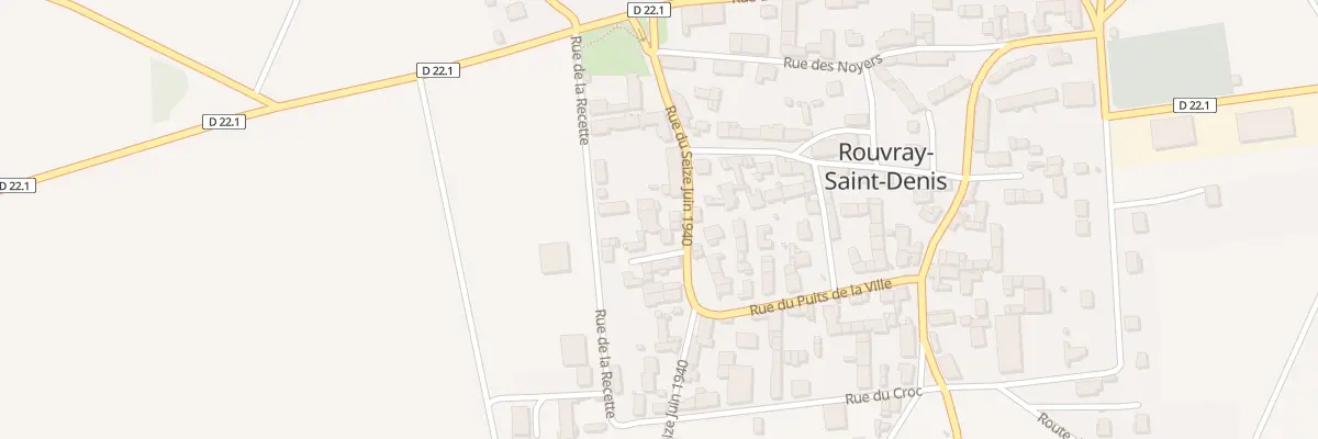 Plan du 12 Rue du Seize Juin 1940 à Neuville Saint Denis