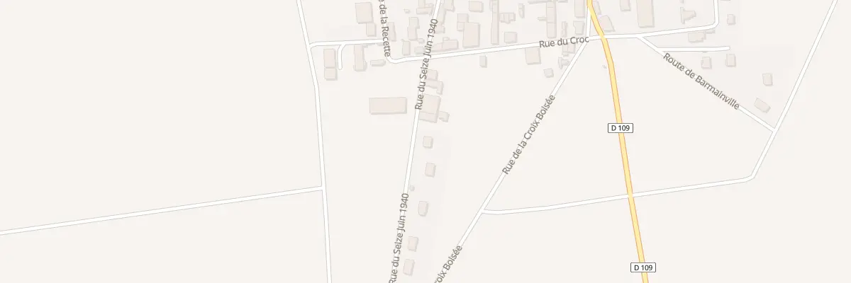 Plan du 17 Rue du Seize Juin 1940 à Neuville Saint Denis