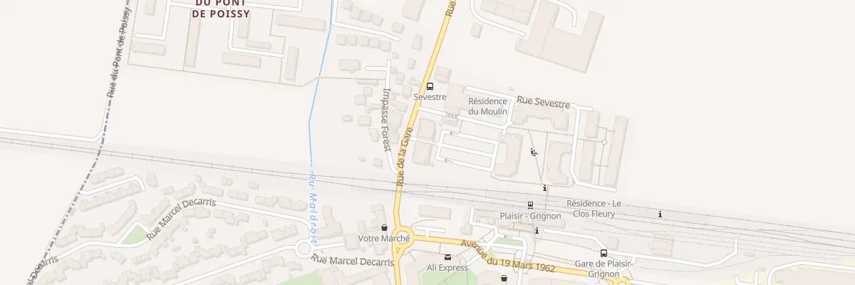 Plan du 52 Rue de la Gare à Plaisir