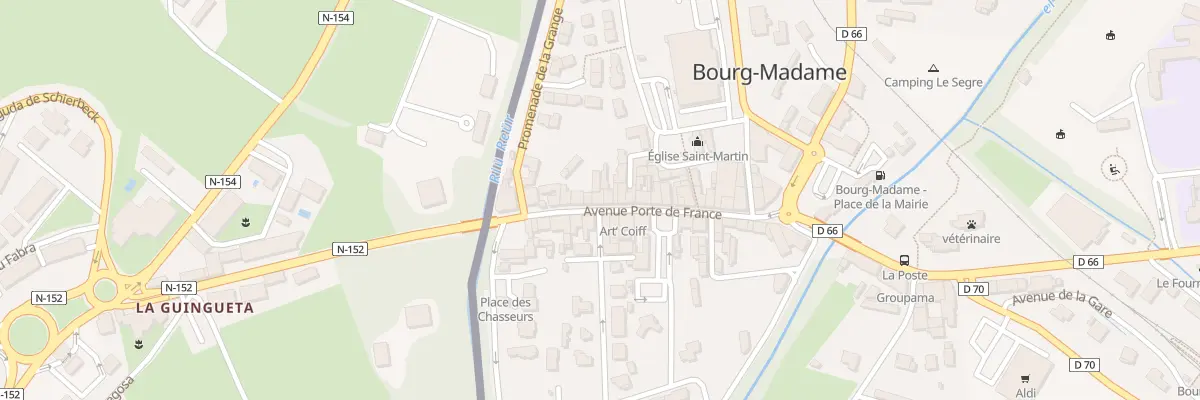 Plan du 44B Av Porte de France à Bourg-Madame