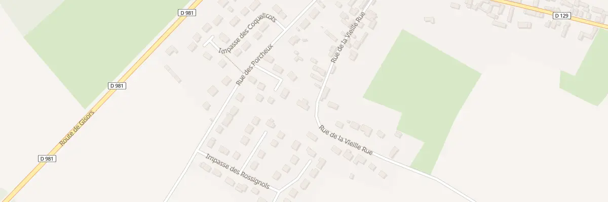 Plan du 250 Rue de la Vieille Rue à La Houssoye