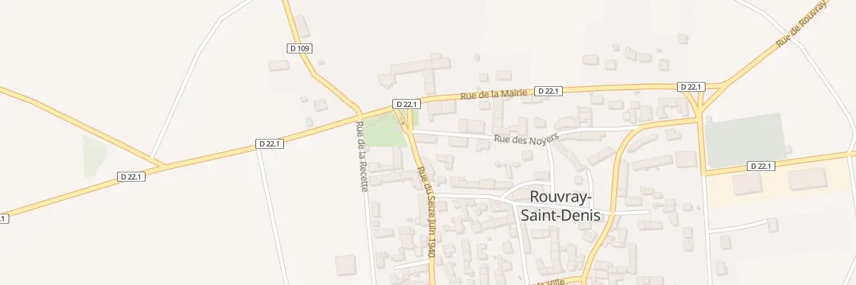 Plan du 1 Rue du Seize Juin 1940 à Neuville Saint Denis