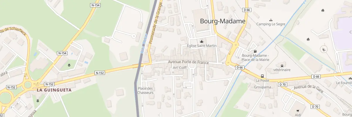 Plan du 44 Av Porte de France à Bourg-Madame