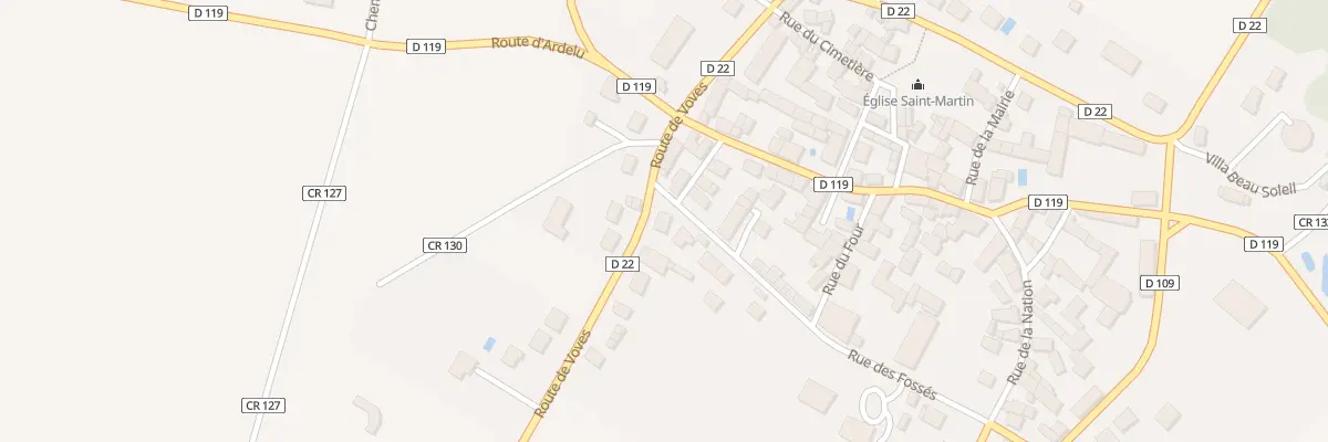 Plan du 2 Rue des Fossés à Gommerville