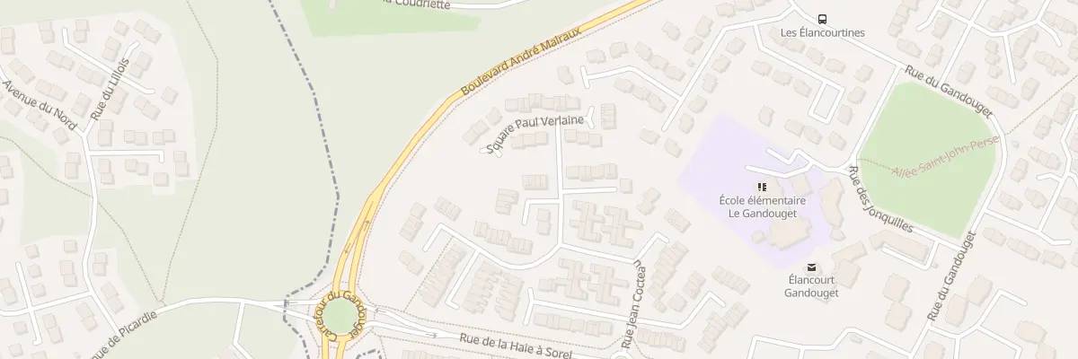 Plan du 4 Sq Francis Carco à Élancourt