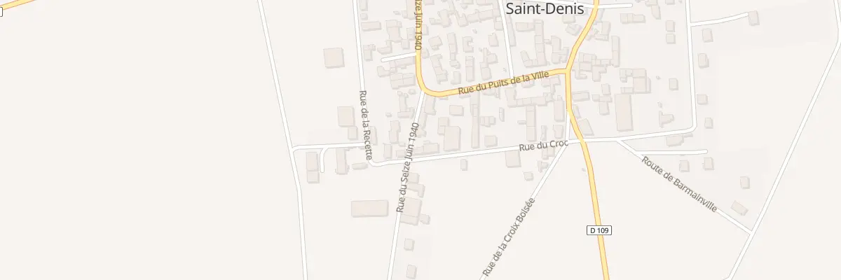 Plan du 11 Rue du Seize Juin 1940 à Neuville Saint Denis