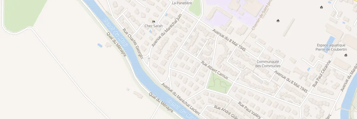 Plan du 8 Rue Charles Péguy à Castelnaudary