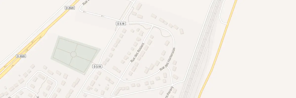 Plan du 12 Rue des Rosiers à Toury