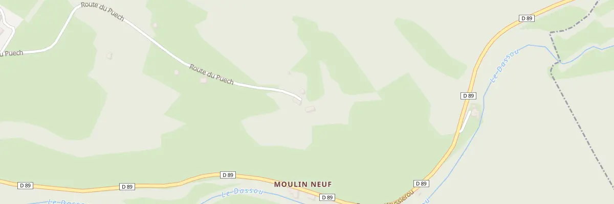 Plan du 843 Rte du Puech à Vailhourles