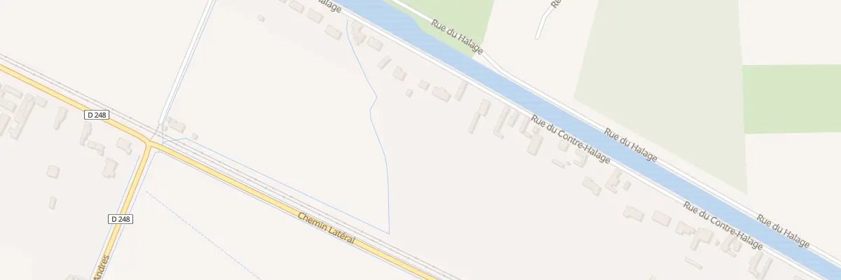 Plan du 2860 Rue du Contre Halage aux Attaques