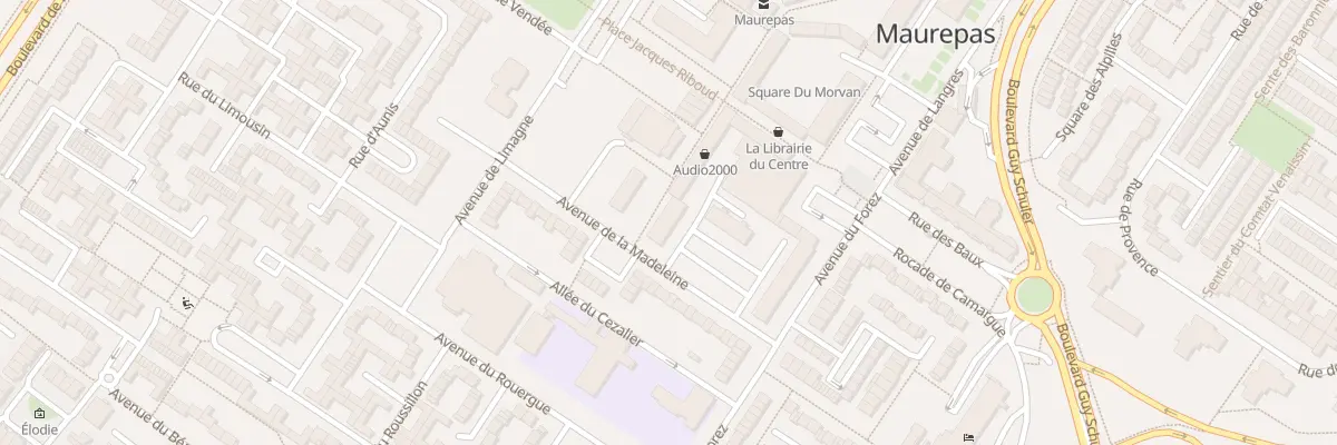 Plan du 2 All du Bourbonnais à Maurepas