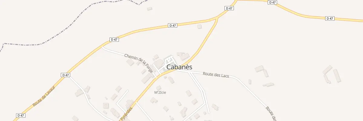 Plan du 134 Rte des Pyrénées à Cabanès
