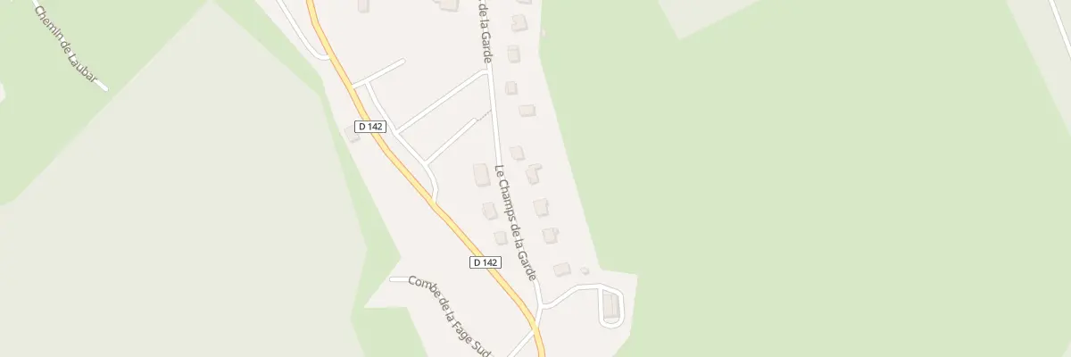 Plan du 7 Le Champ de la Garde à Sarran