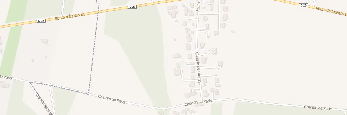 Plan du 18 Che de Launay à Élancourt