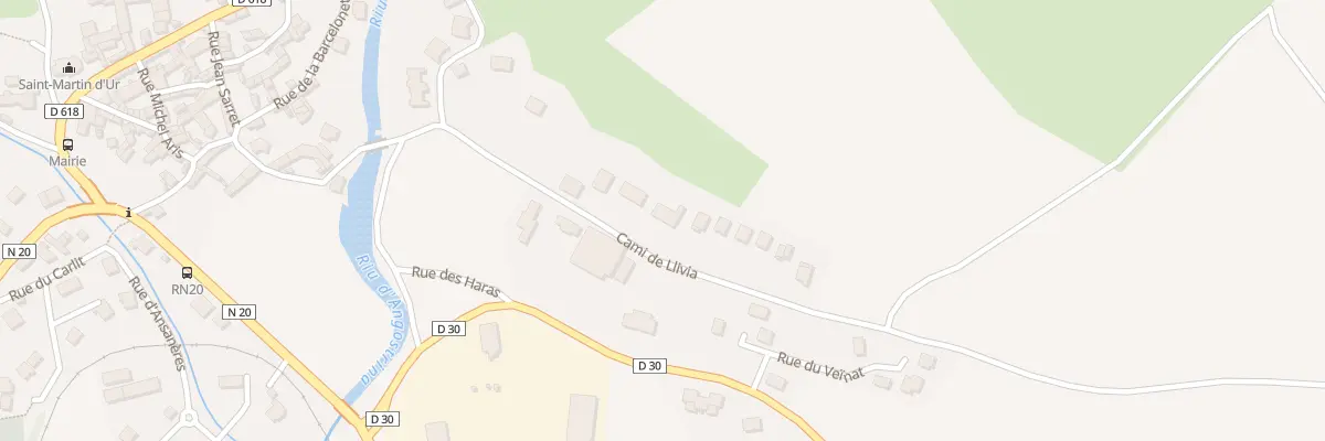 Plan du 5001F Lo Casteilla à Ur