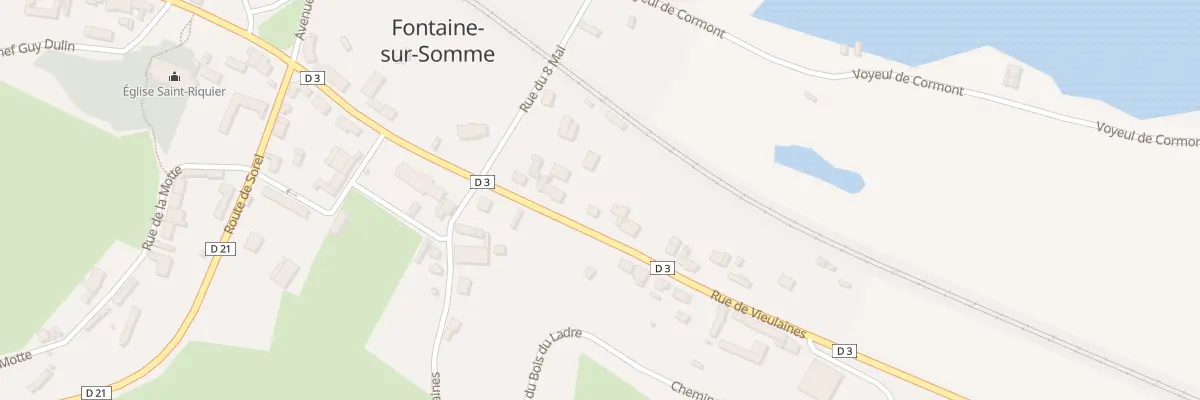 Plan du 9 Rue de Vieulaines à Fontaine-sur-Somme