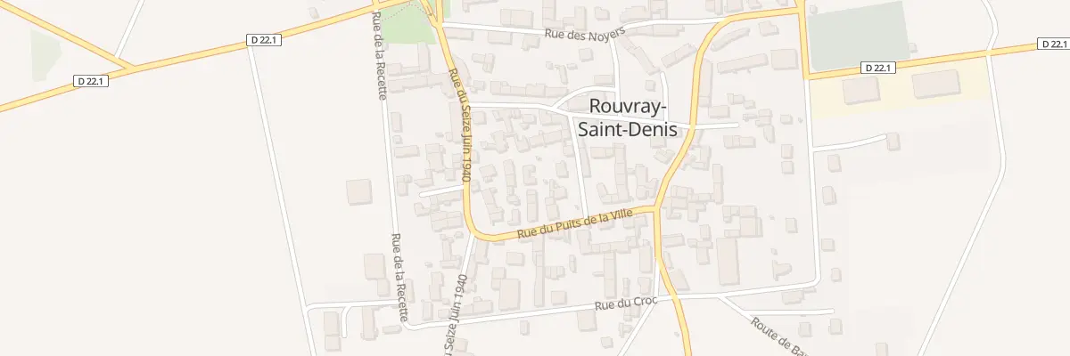 Plan du 9 Rue du Puits de la Ville à Neuville Saint Denis