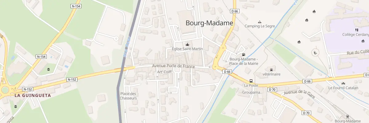 Plan du 1 Rue de l’Ancienne Poste à Bourg-Madame