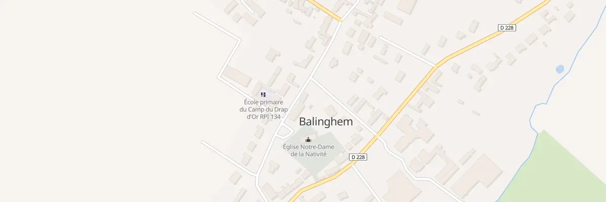 Plan du 196 Rue du Fort à Balinghem