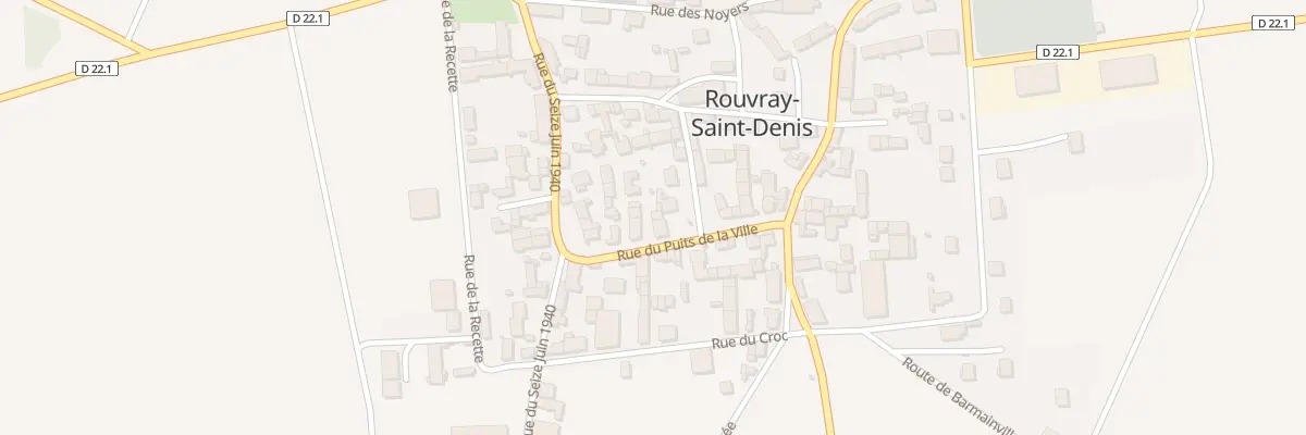 Plan du 11 Rue du Puits de la Ville à Neuville Saint Denis