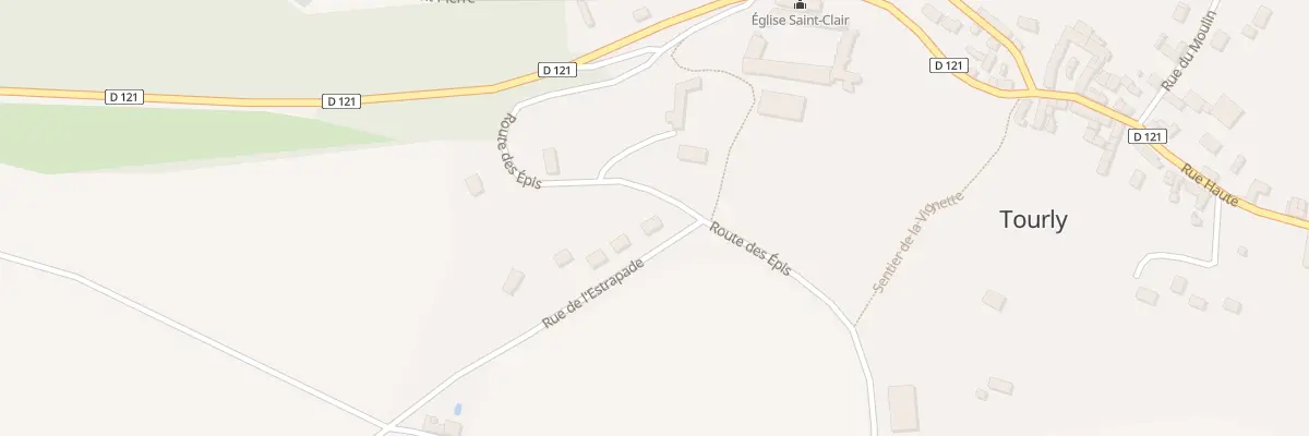 Plan du 2 Rue de l’Estrapade à Tourly