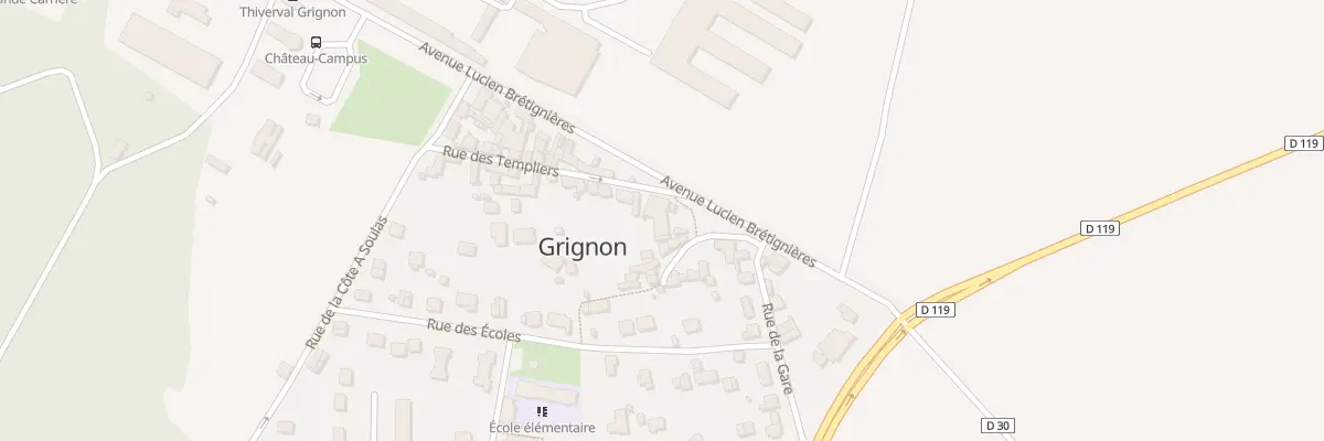 Plan du 32 Rue des Templiers à Thiverval-Grignon