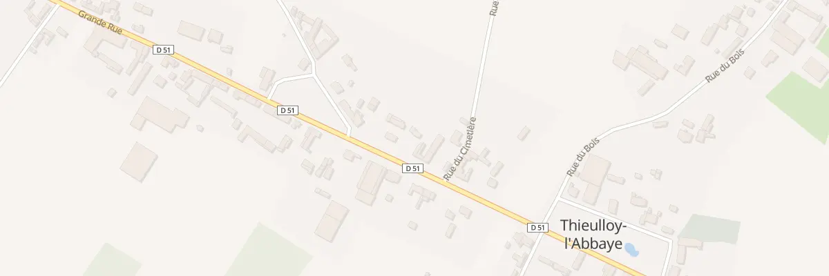 Plan du 5061 Gr Grande Rue à Thieulloy-l’Abbaye