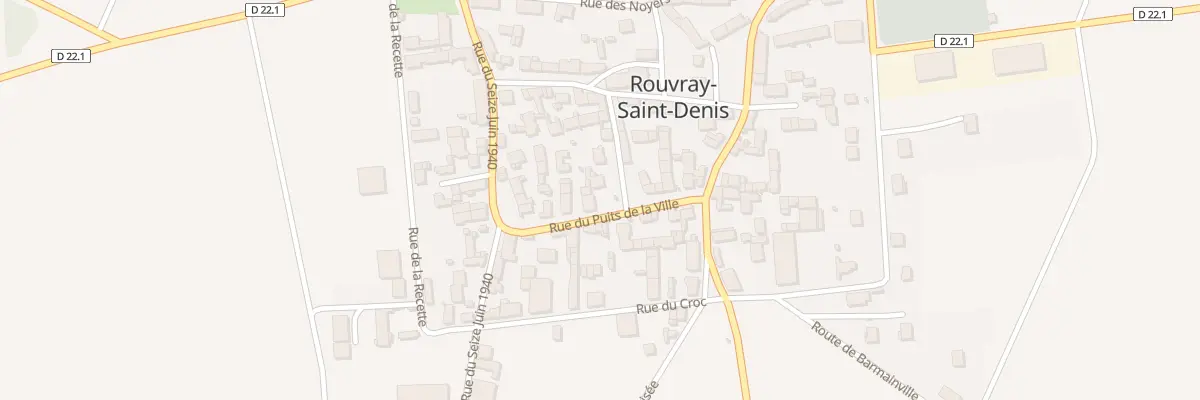 Plan du 13 Rue du Puits de la Ville à Neuville Saint Denis