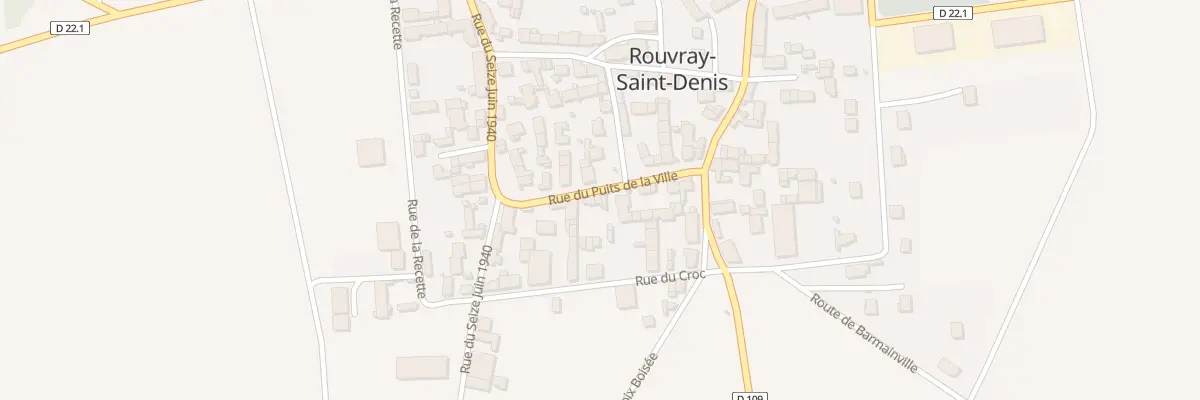 Plan du 6 Rue du Puits de la Ville à Neuville Saint Denis