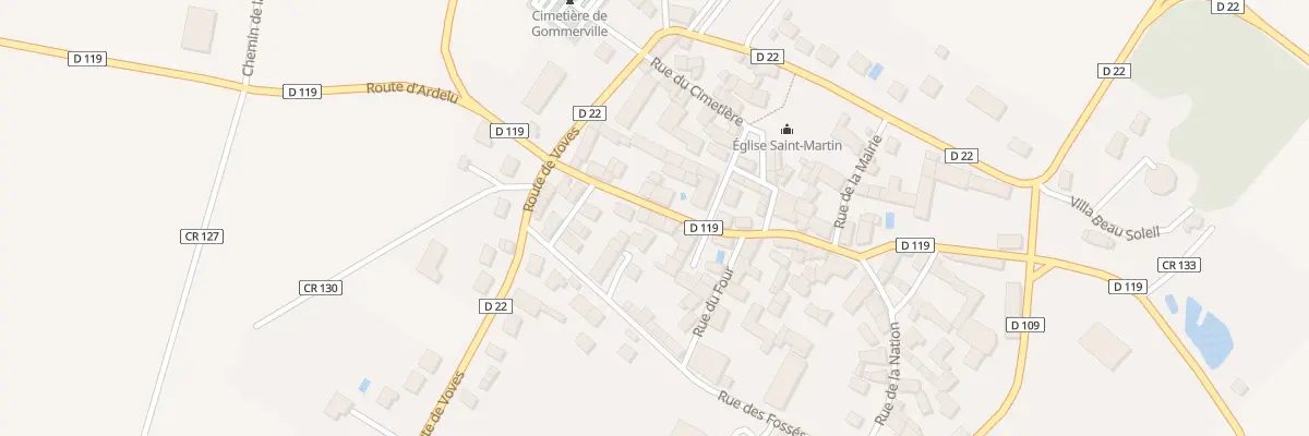 Plan du 29 Rue de la Porte du Moulin à Gommerville