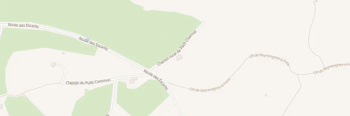 Plan du 824 Rte des Escarits à Fons