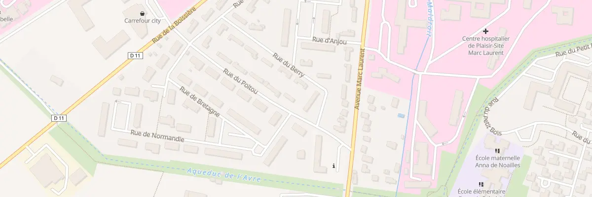 Plan du 2 Rue du Poitou à Plaisir