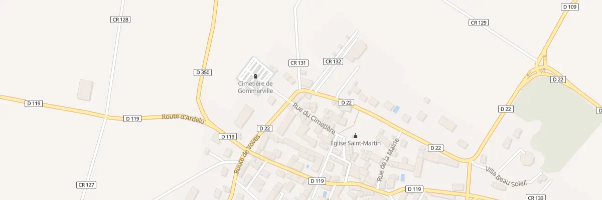 Plan du 16 Rue du Cimetière à Gommerville