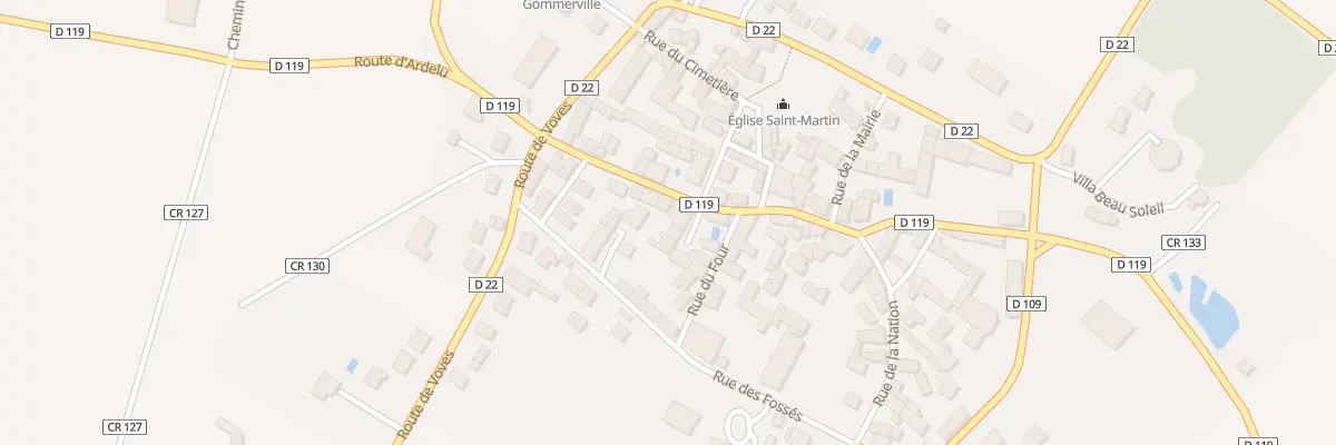Plan du 21 Rue de la Porte du Moulin à Gommerville
