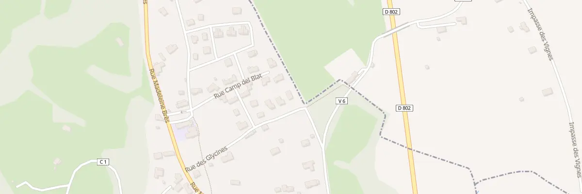 Plan du 231 Rue des Glycines à Cambes