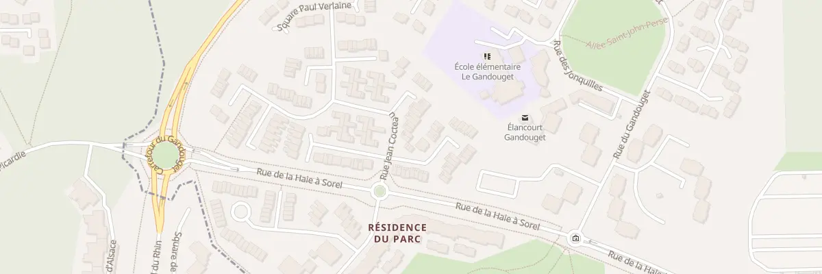 Plan du 4 Rue Jean Cocteau à Élancourt