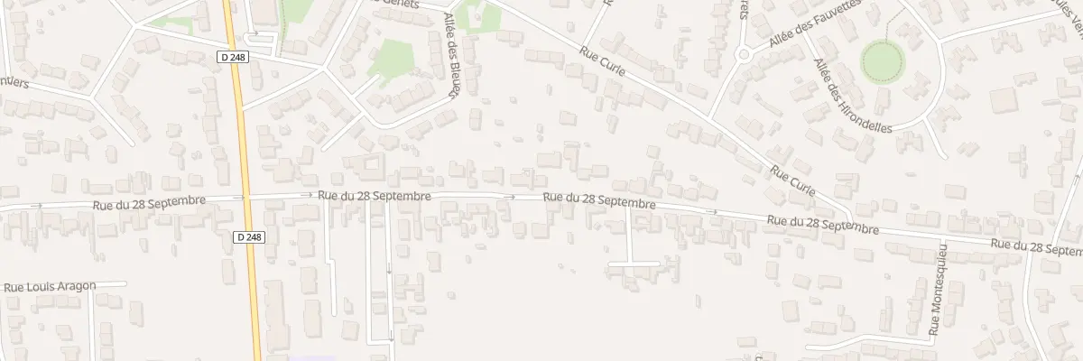 Plan du 822 Rue du 28 Septembre à Marck