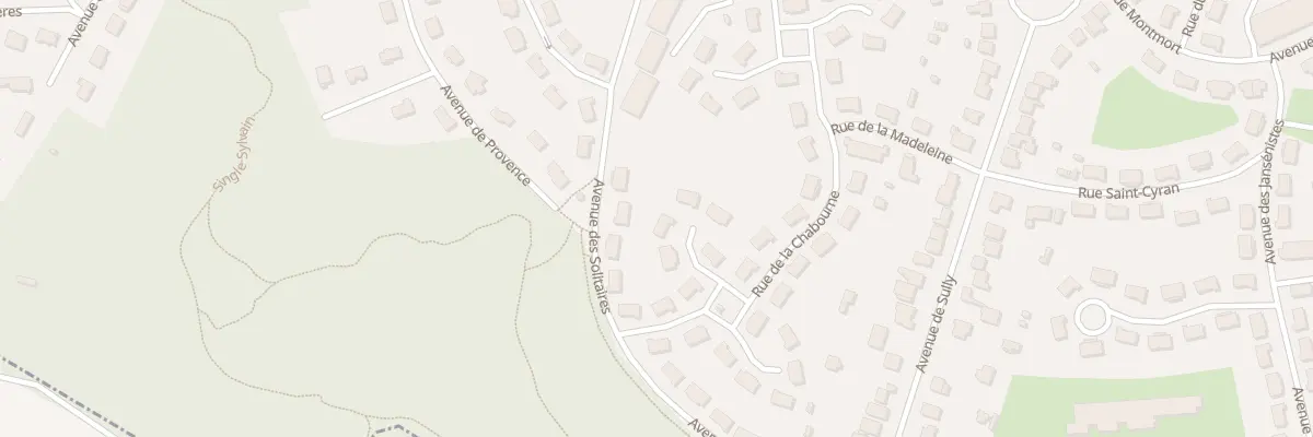 Plan du 42 Rue de la Chabourne au Mesnil-Saint-Denis