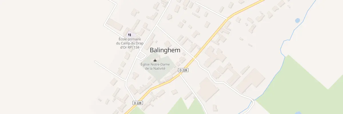 Plan du 1305 Rue du Camp du Drap d’Or à Balinghem