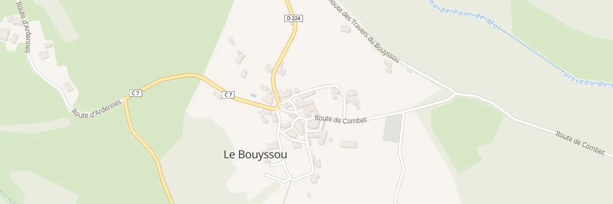 Plan du 5097F Rue du Monument aux Morts au Bouyssou