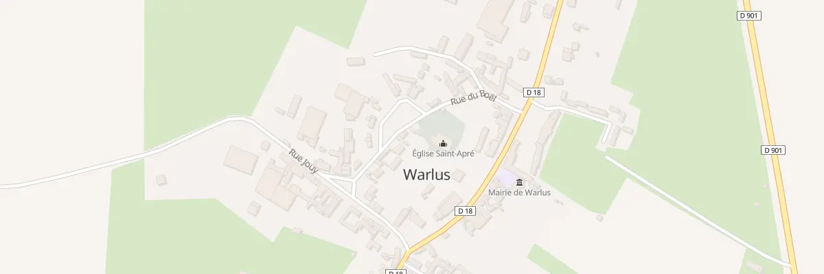 Plan du 10 Rue du Boël à Warlus